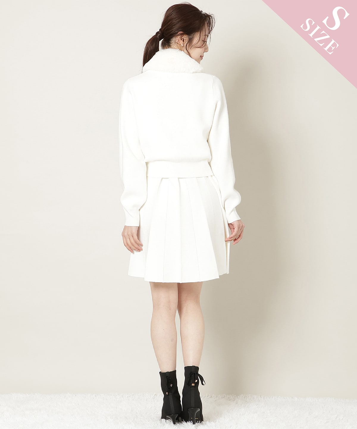 【11/21(fri)10時発売】ファーティペット付きニットSETUP