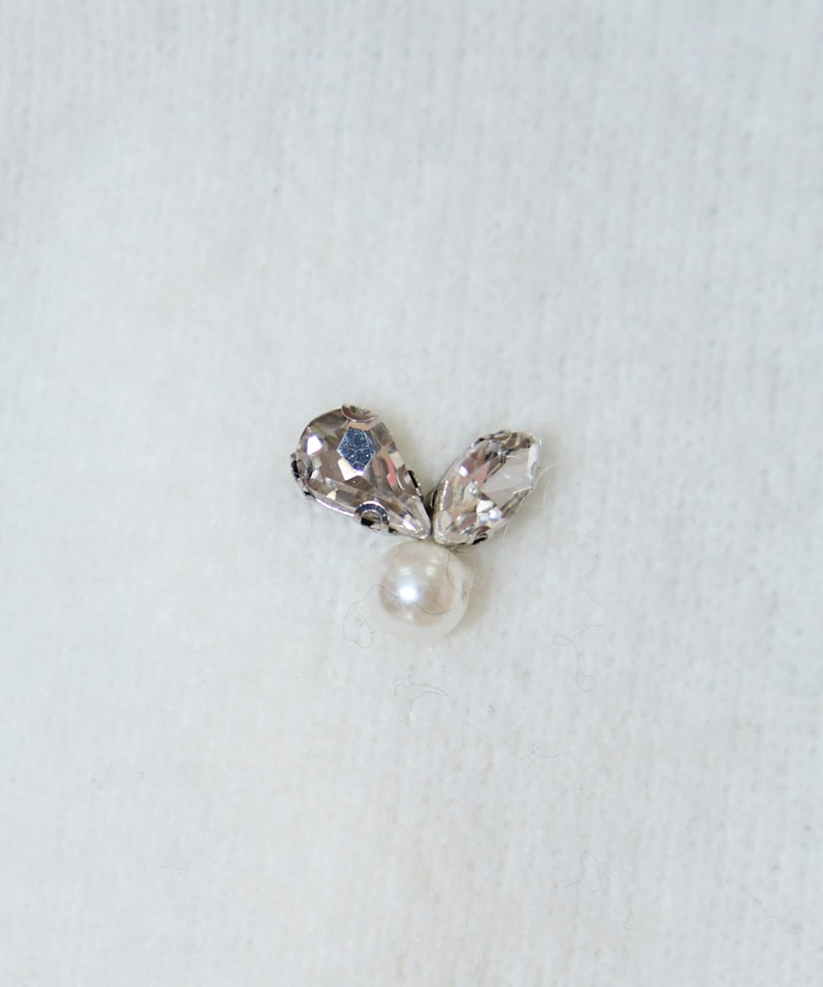 ノーカラービジューニットジャケット