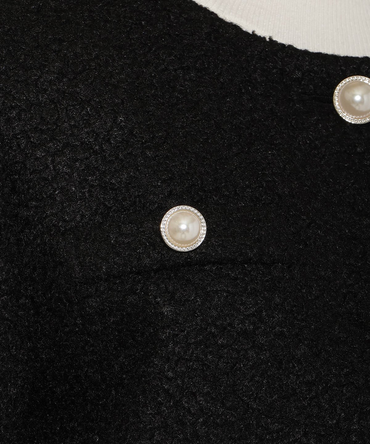 【再入荷予約受付中】ノーカラーブークレショートコート