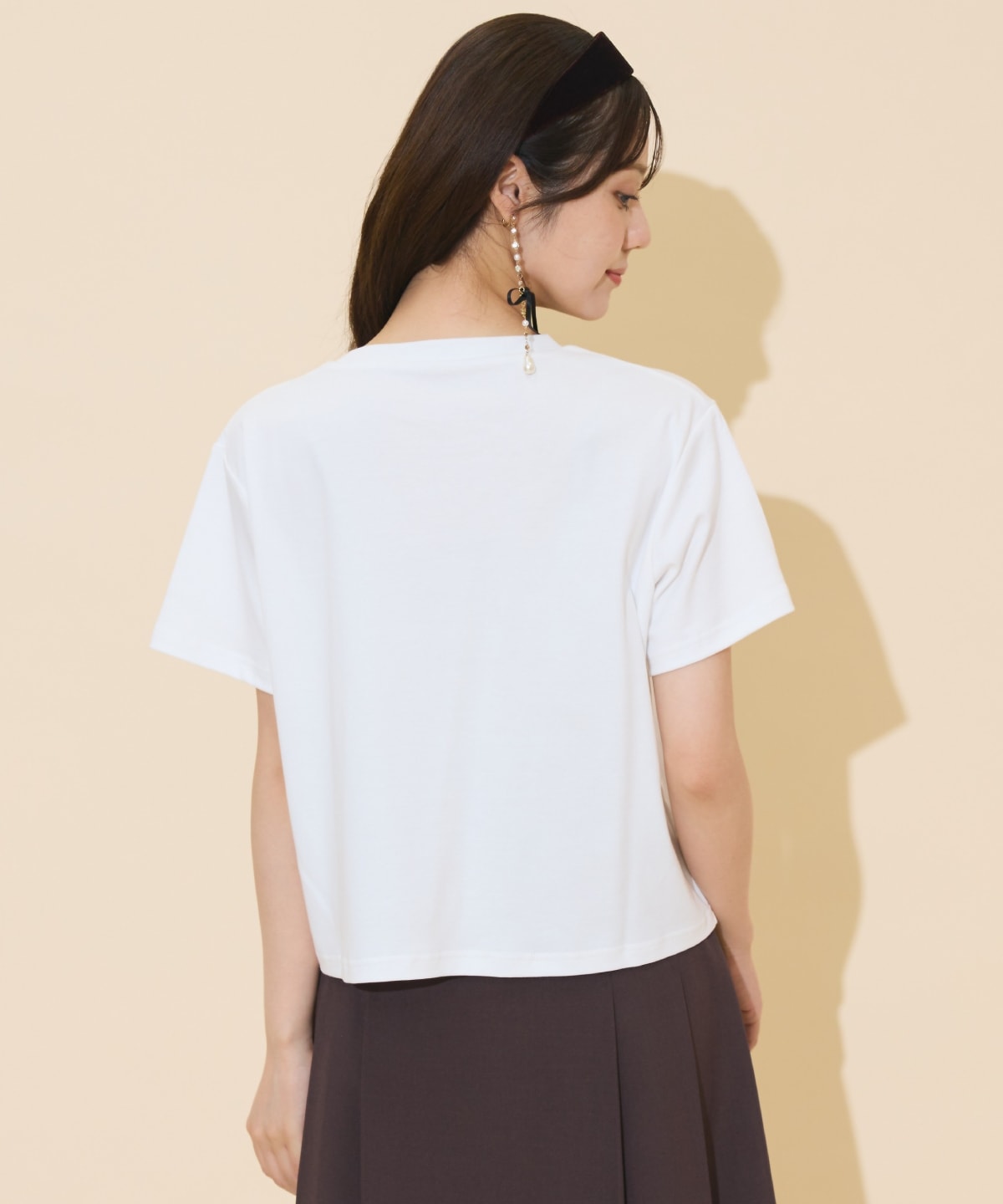 ドロップショルダーロゴTシャツ