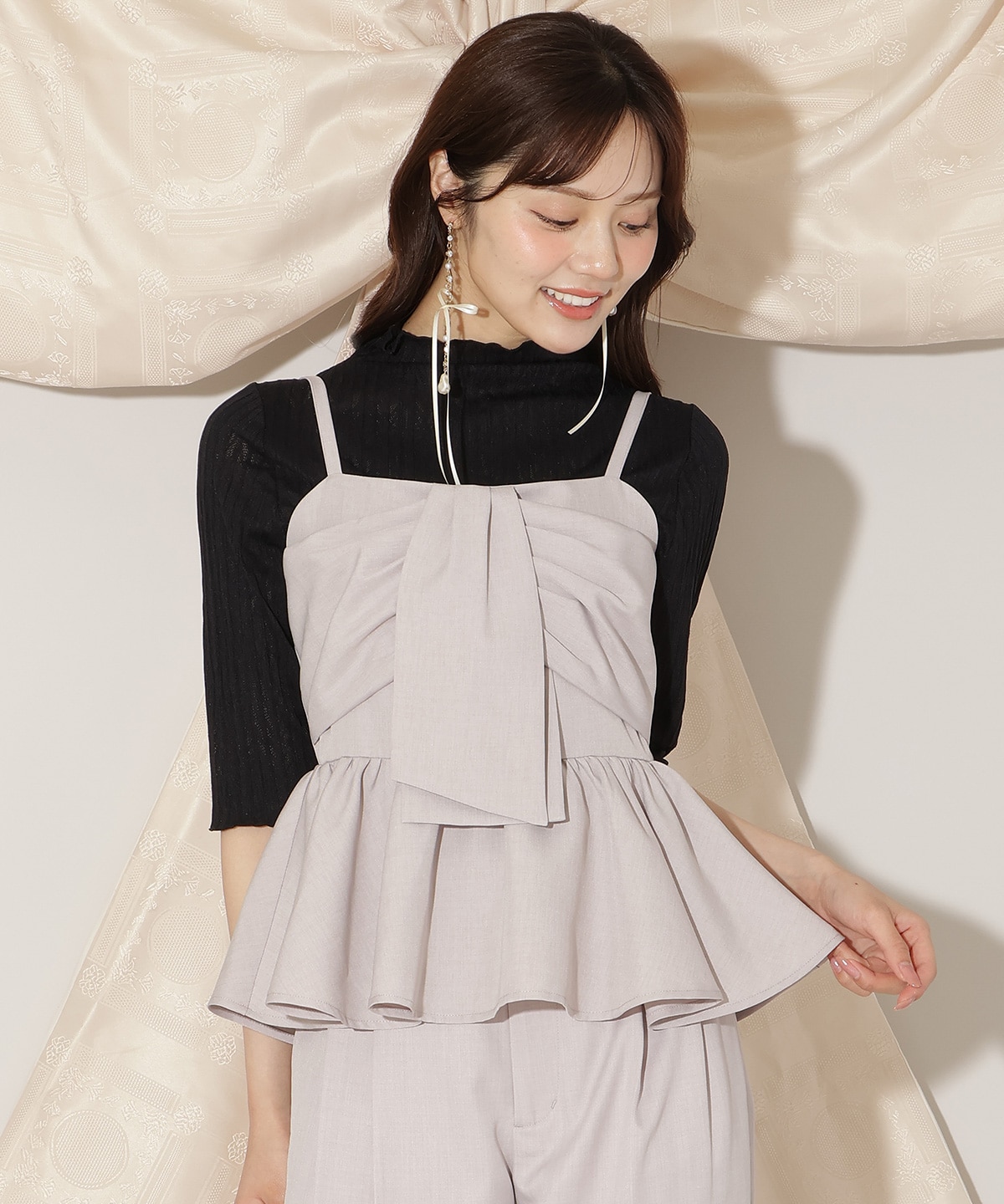 メロウハイネックインナートップス