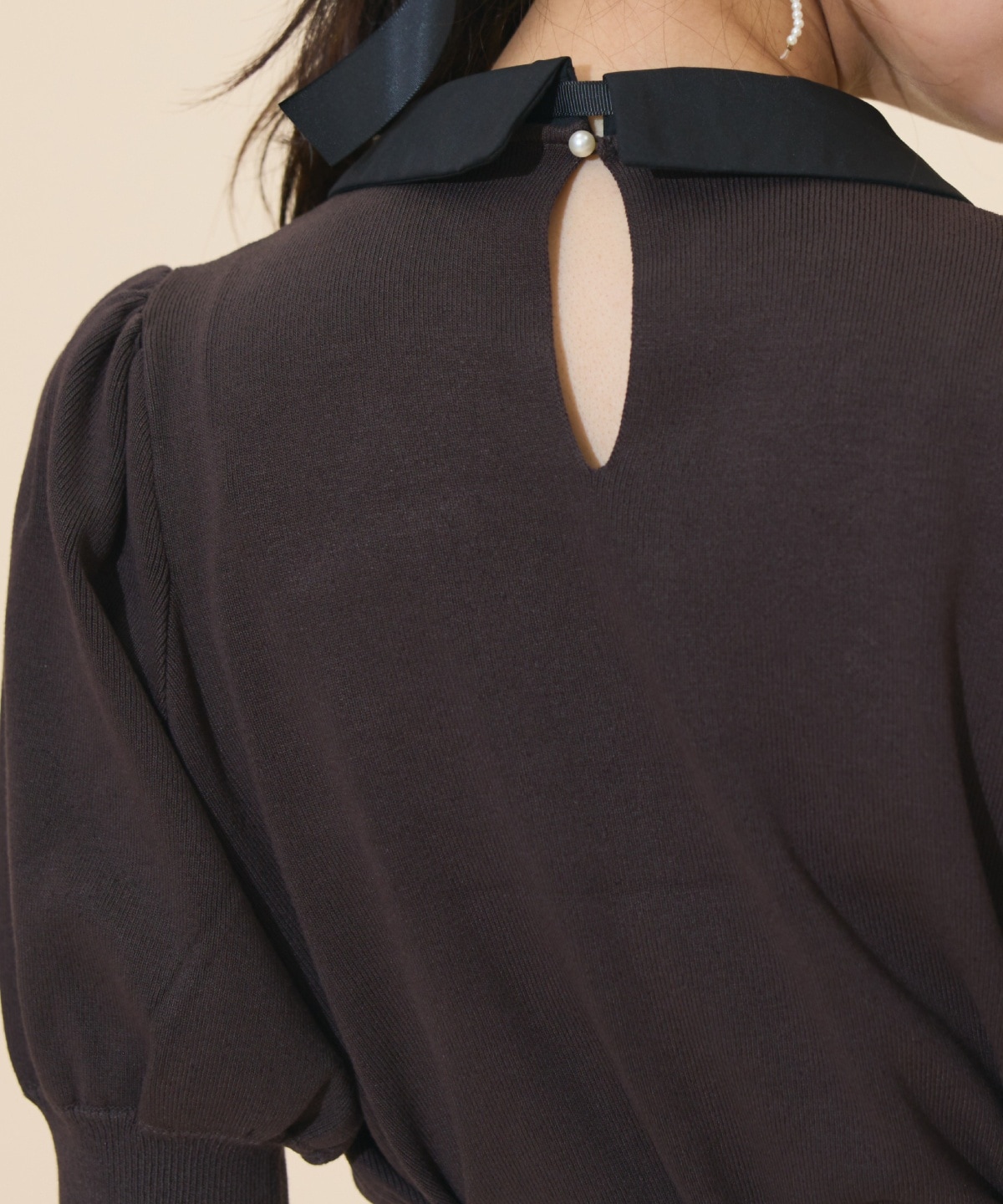 レースラッフルプルオーバー