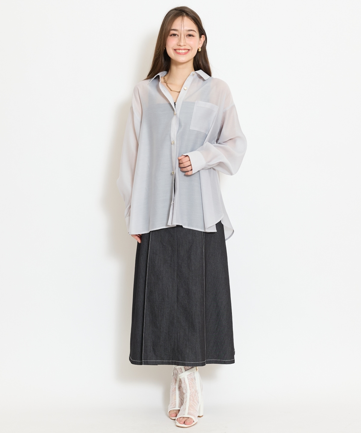 エアリーシアーシャツ