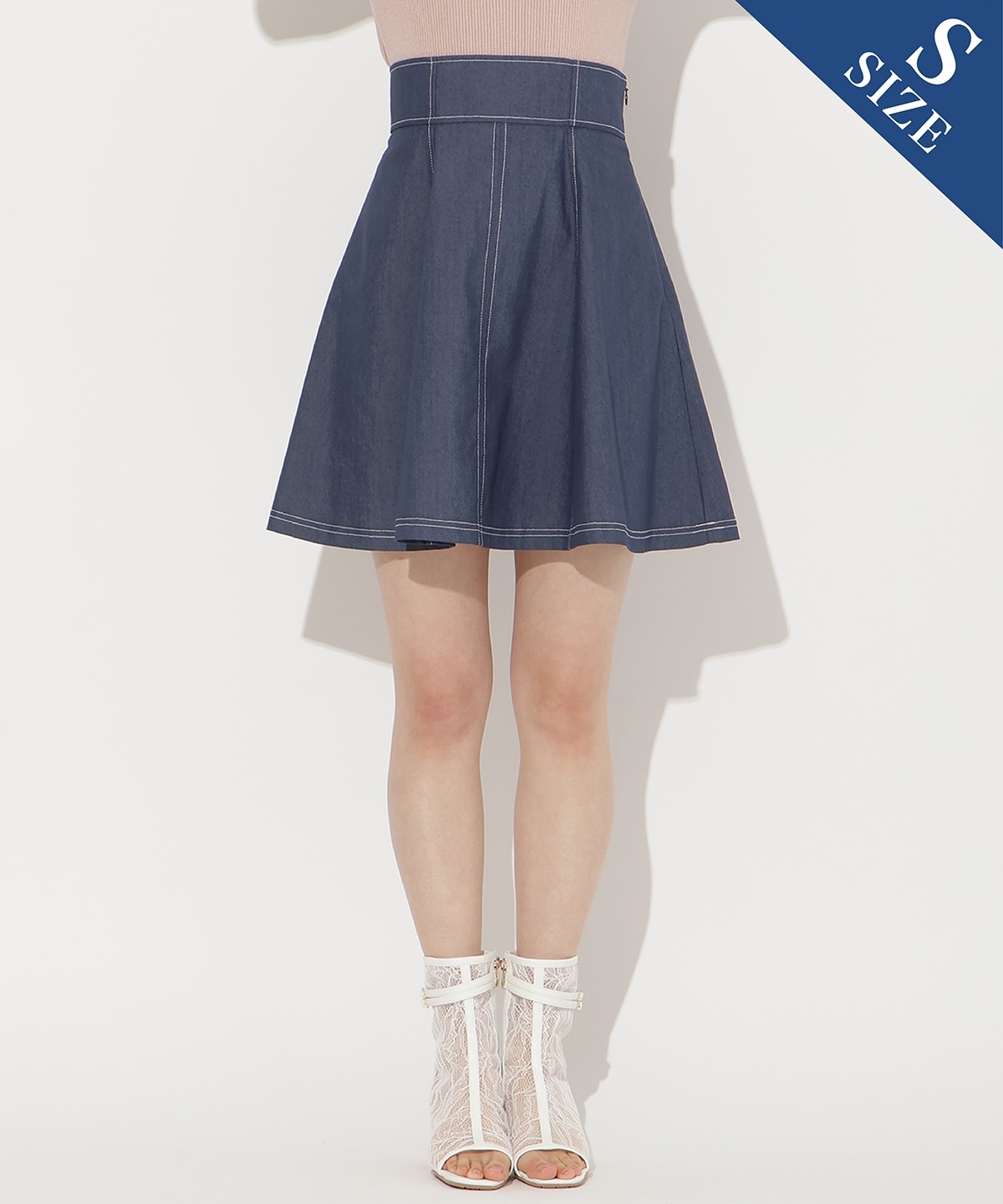 【3/19(thu)10時発売】ライトデニムフレアスカート