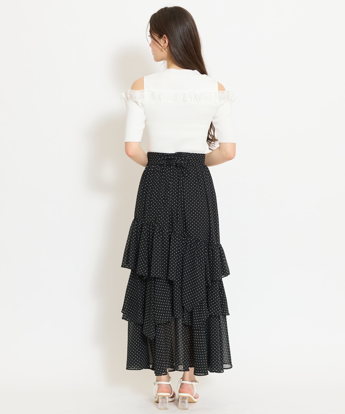 アシメティアードスカート