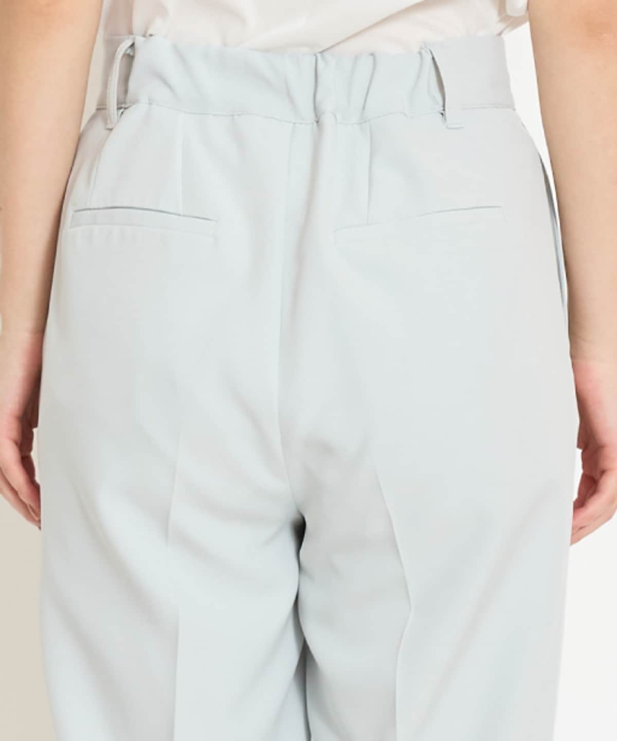 パールデザインテーパードパンツ