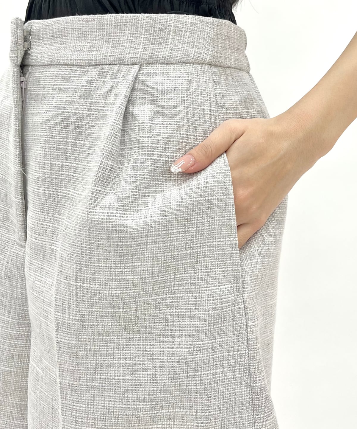 タックツイードショートパンツ