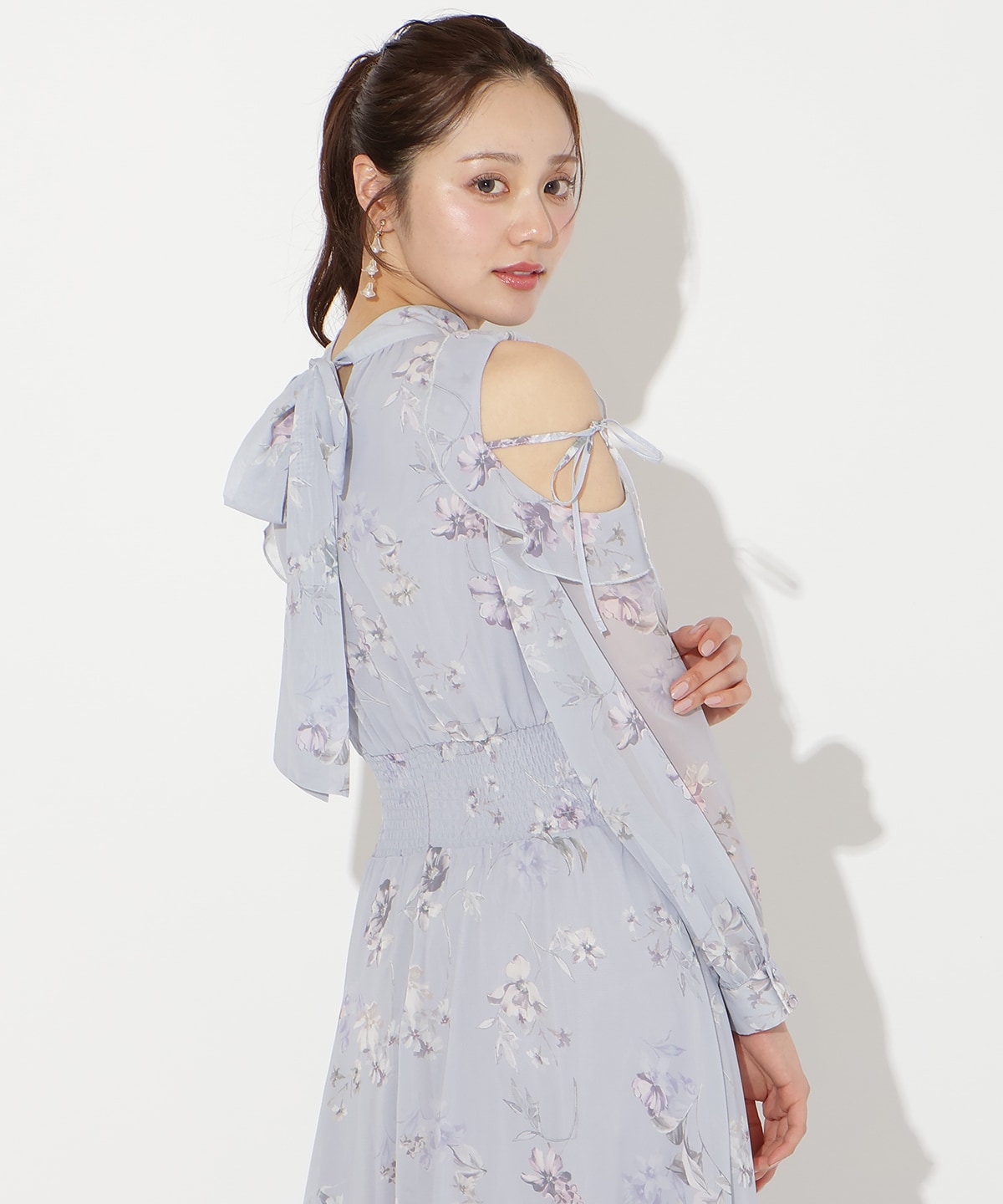 【2/27(fri)発売】フラワープリントフリルスリーブワンピース