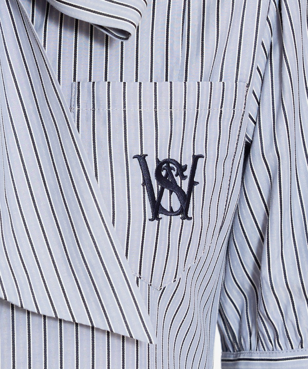 ティアードフリルリボンタイシャツワンピース