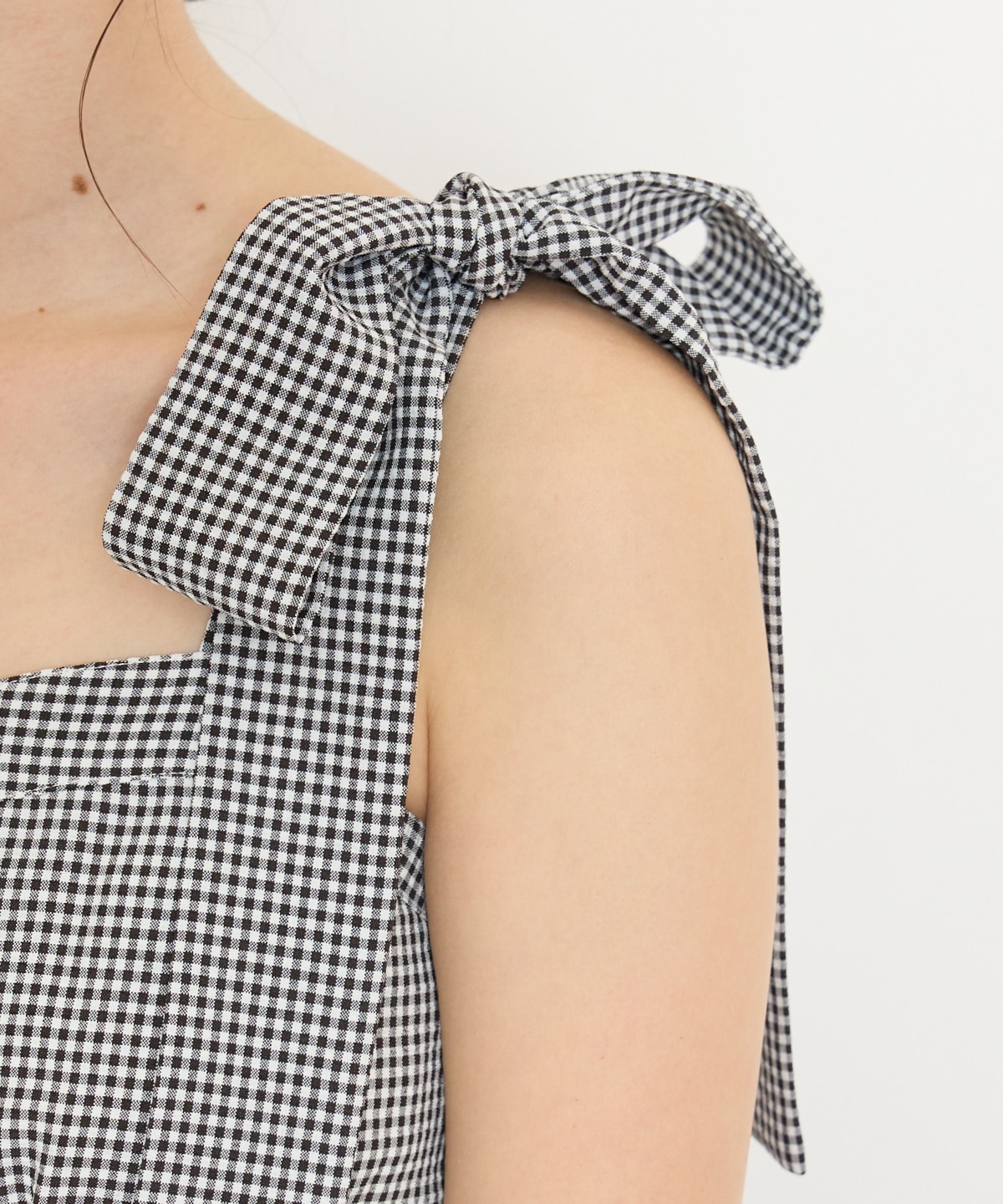 【4/24(fri)10時予約開始】リボンショルダーギャザーワンピース