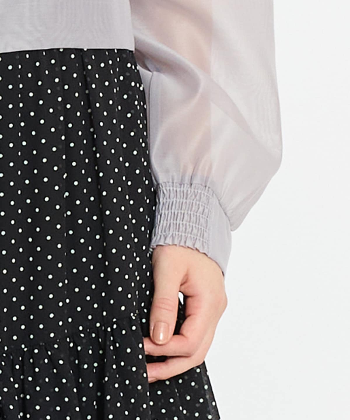 シアーフードブルゾン