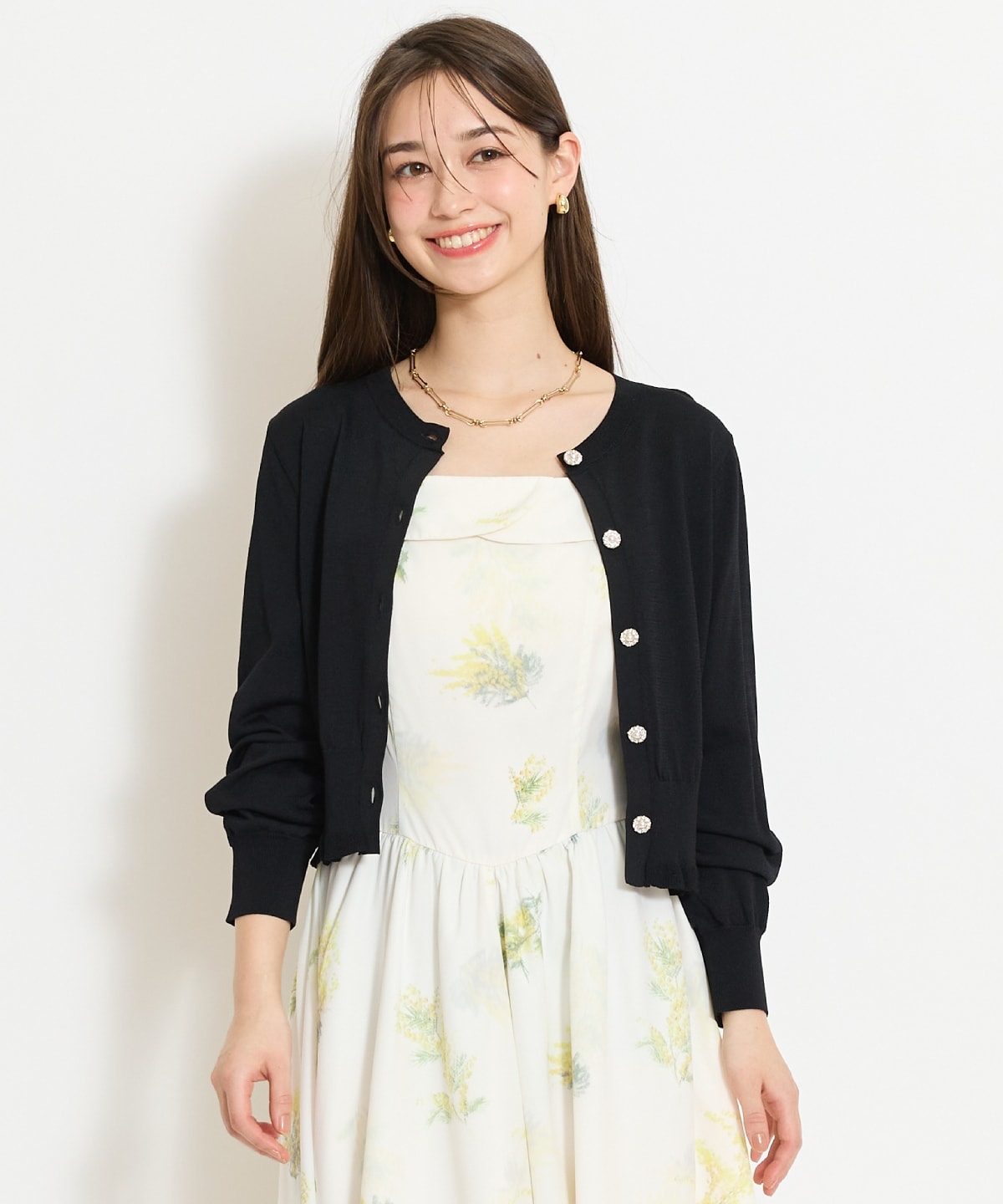 フリルヘムUVカットカーディガン