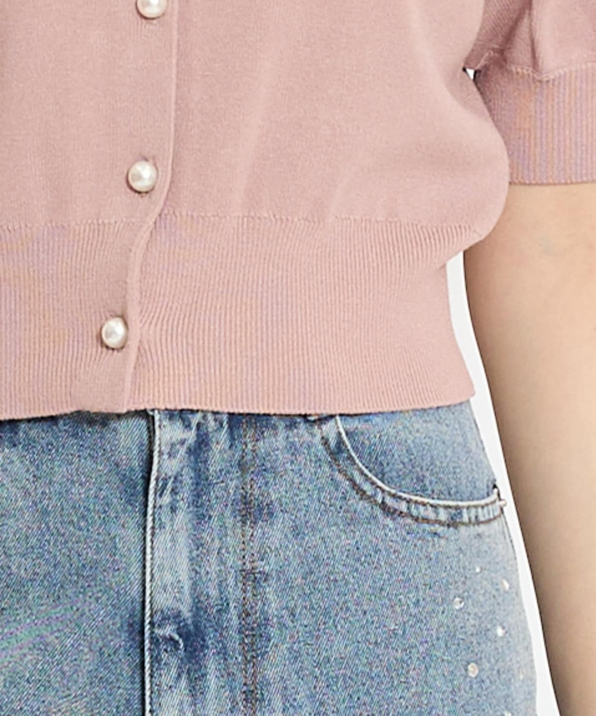 リボンデコレーションカーディガン