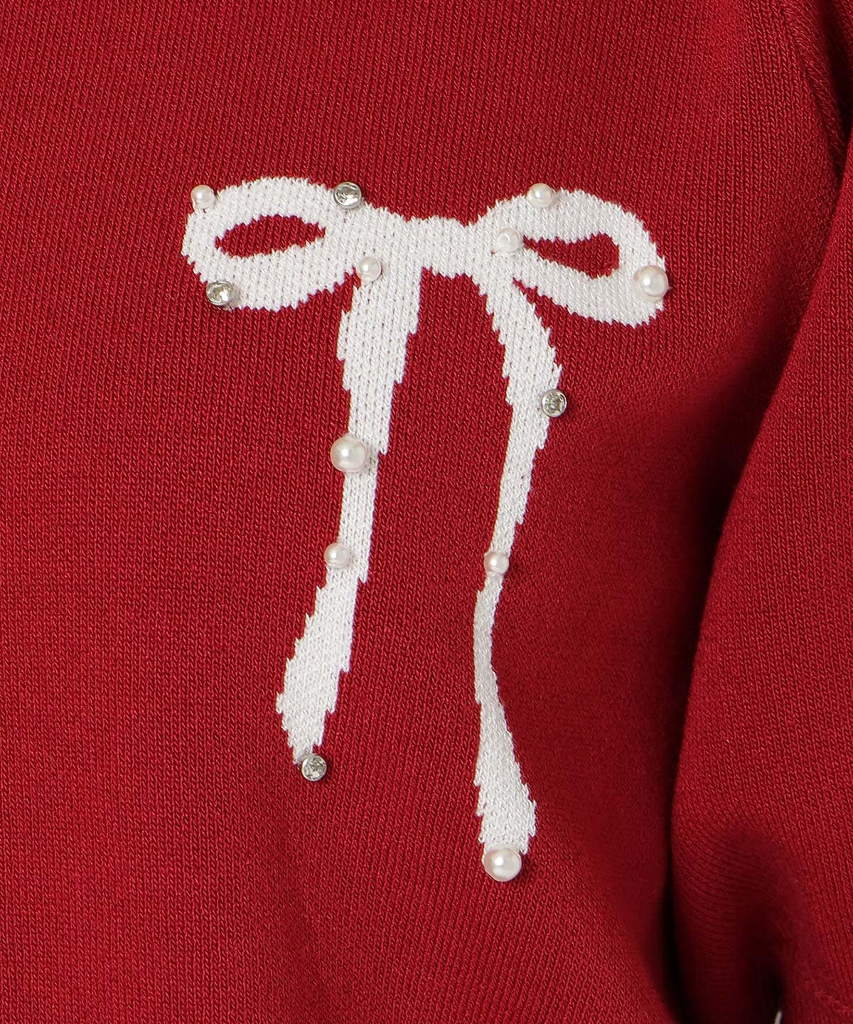 【2/27(fri)発売】リボンジャガードパフニット