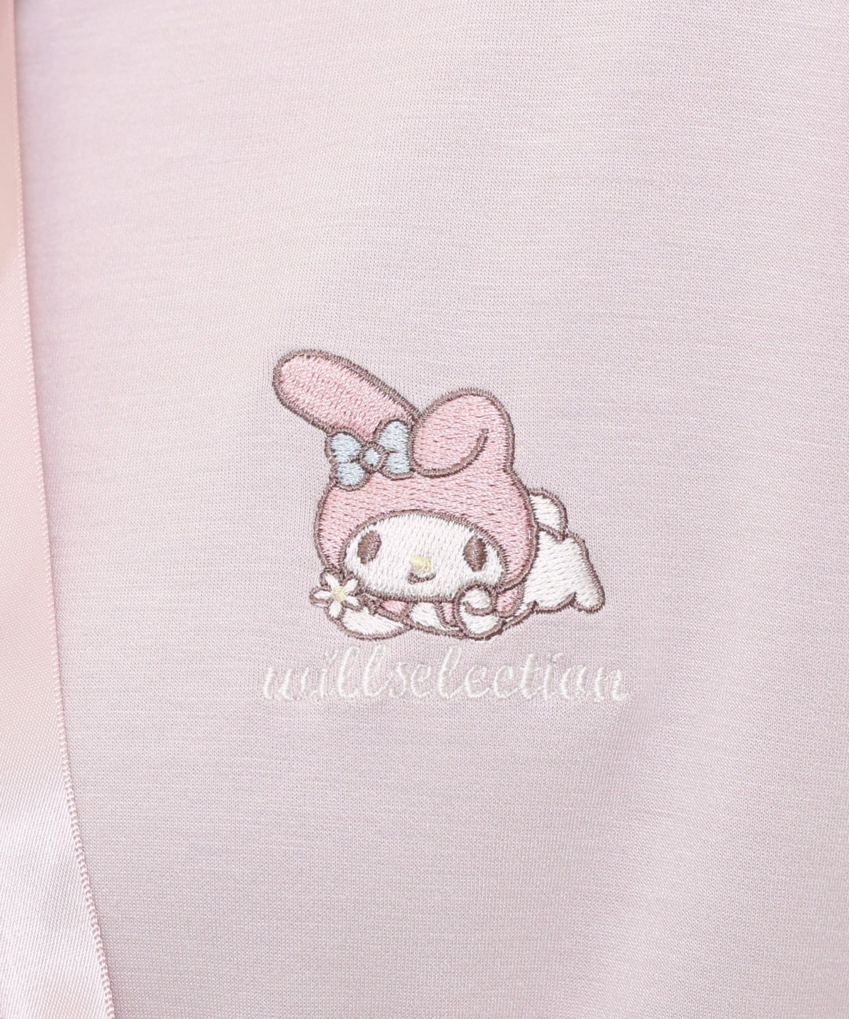 【9/17(thu)10時発売】WILLSELECTION×マイメロディ&クロミ 刺繍フリルフードパーカーワンピース