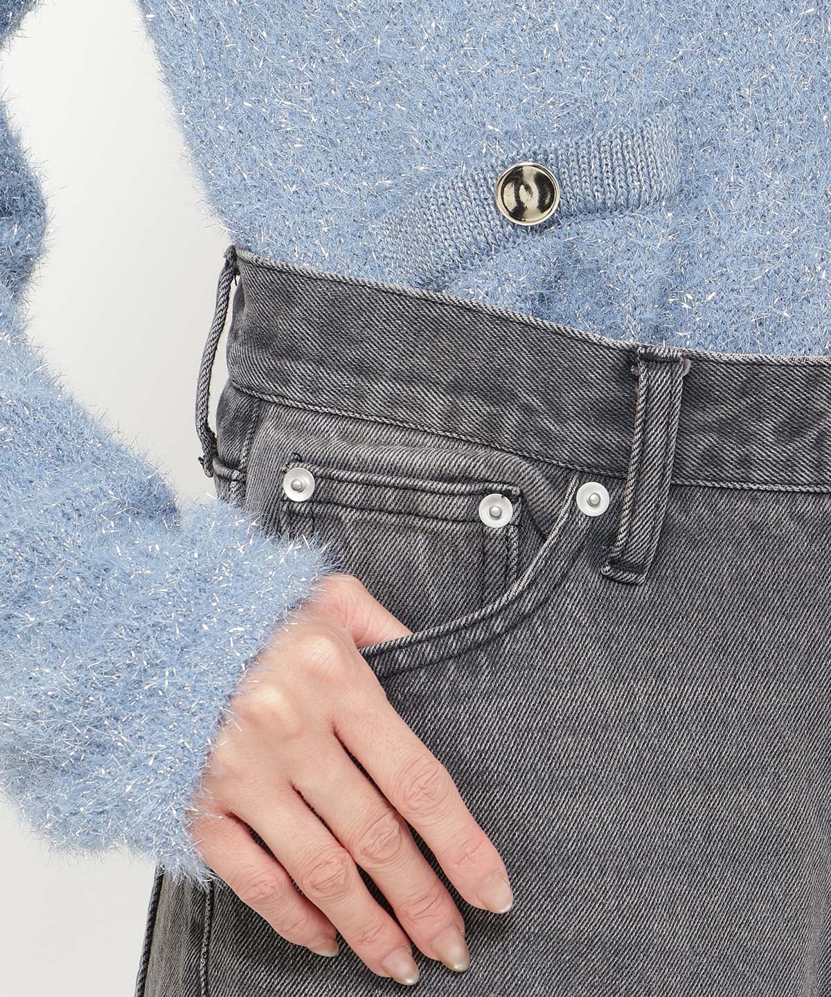 デニムバギーパンツ