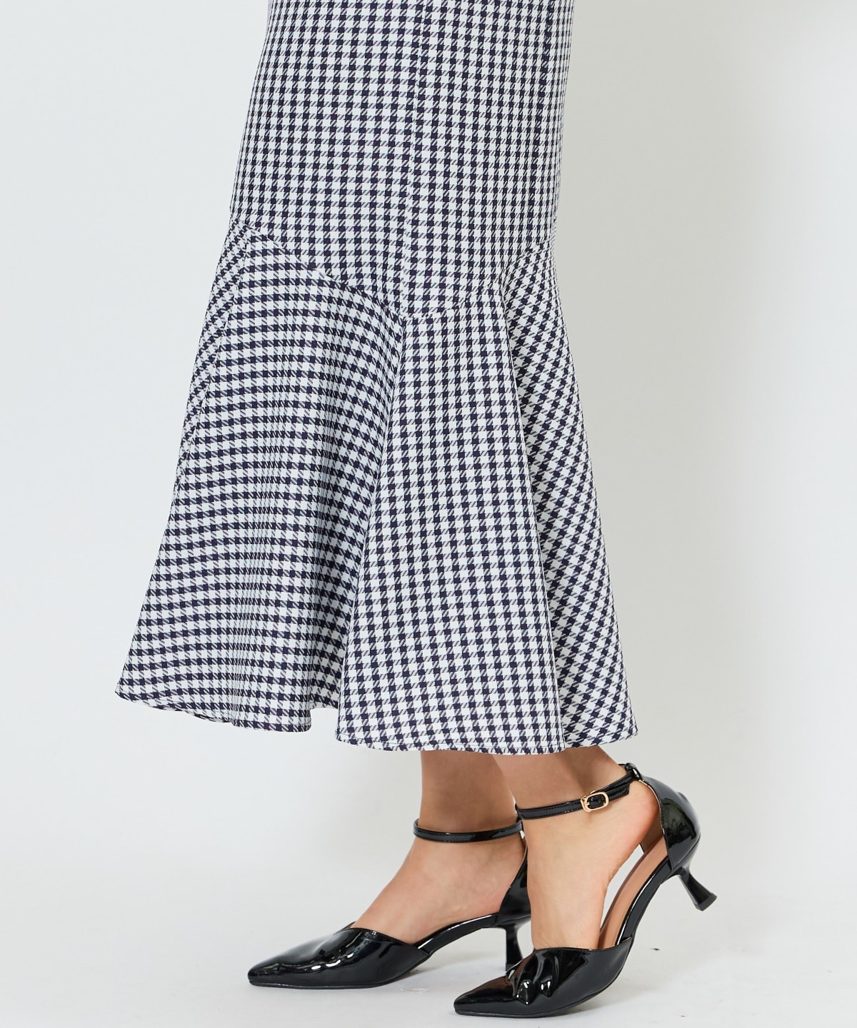 千鳥柄マーメイドスカート