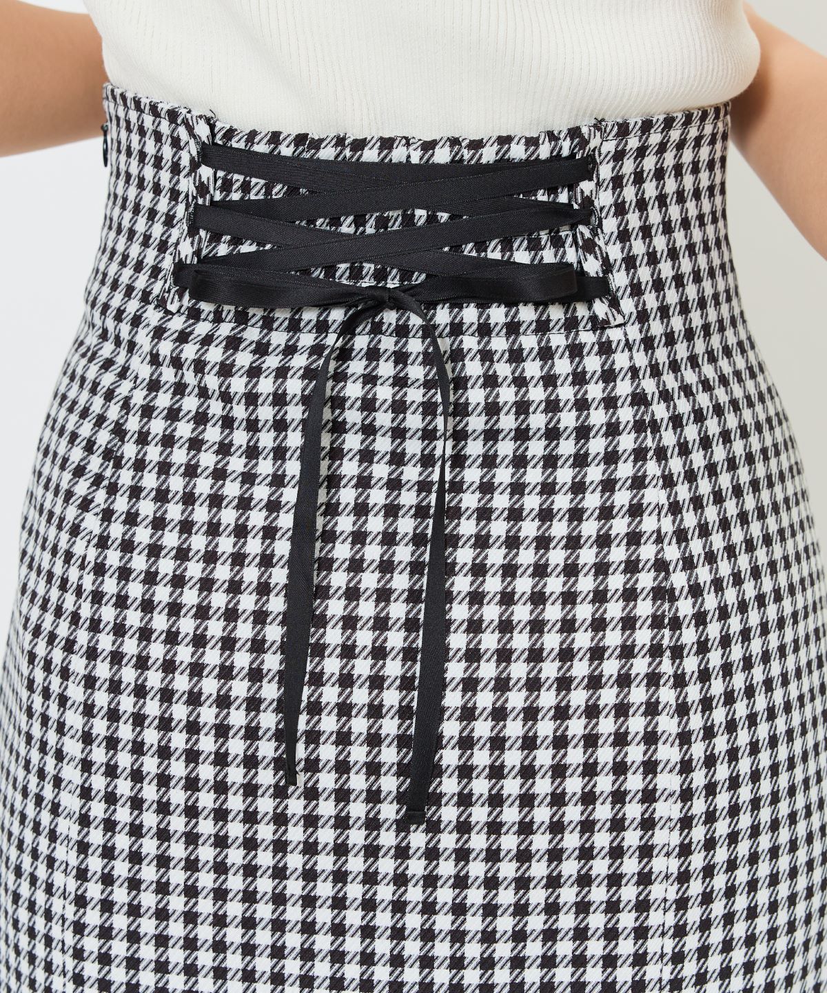 千鳥柄マーメイドスカート