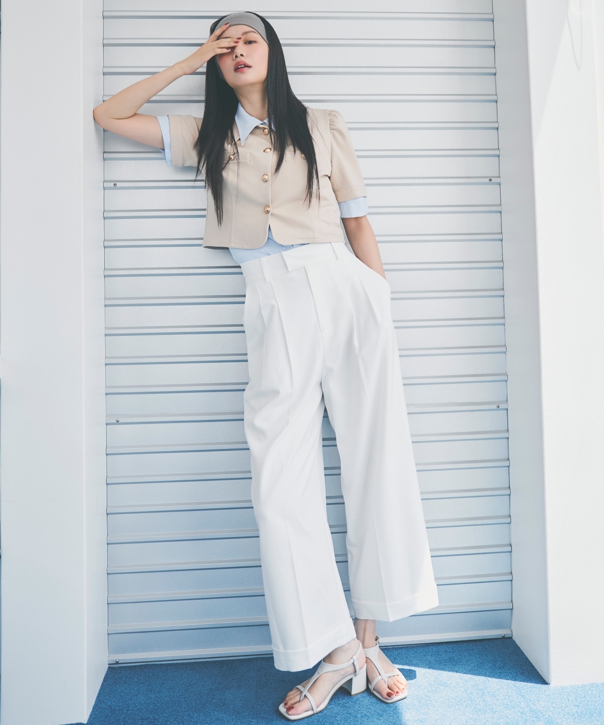 2タックワイドパンツ