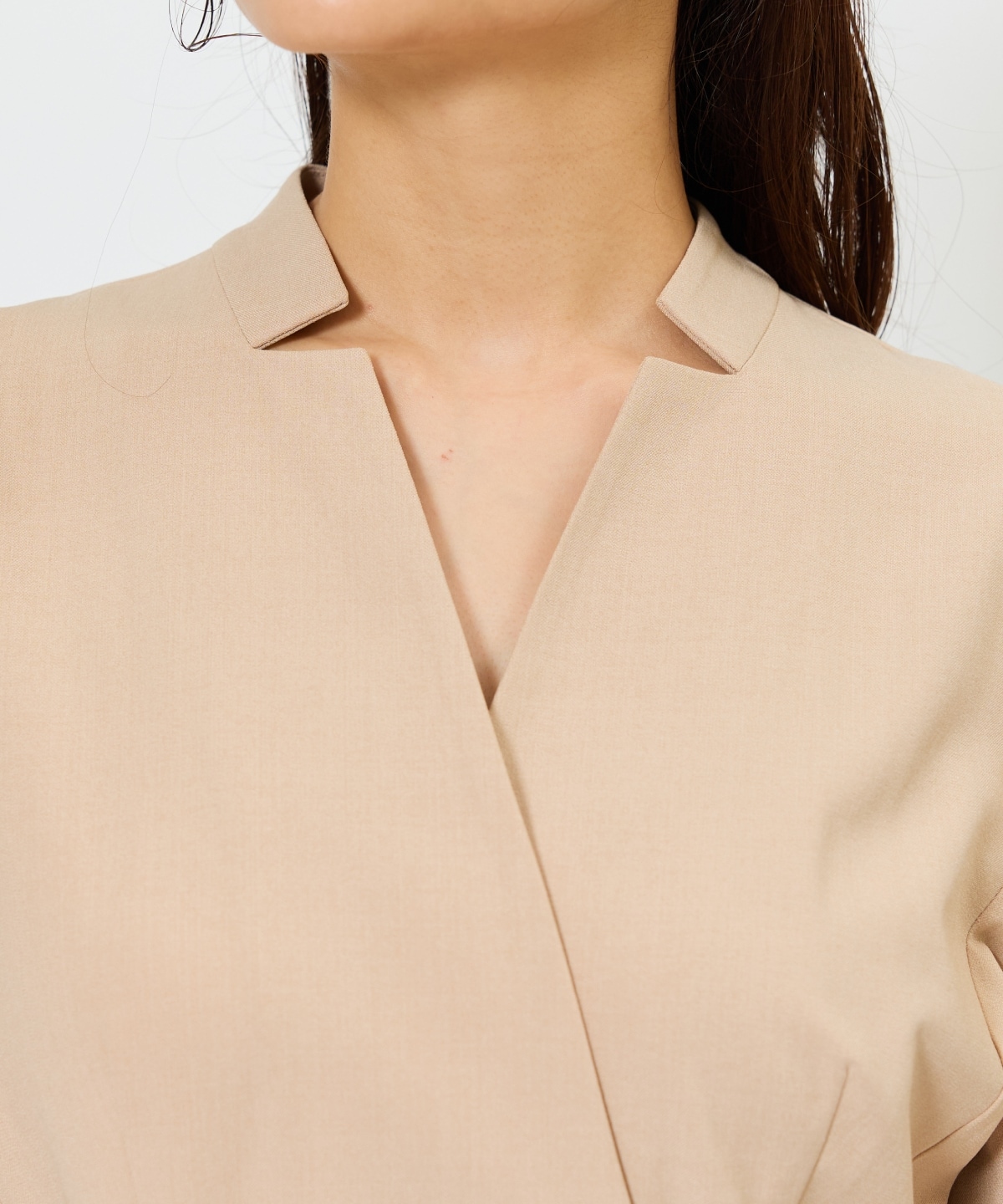 バイカラーカシュクールワンピース