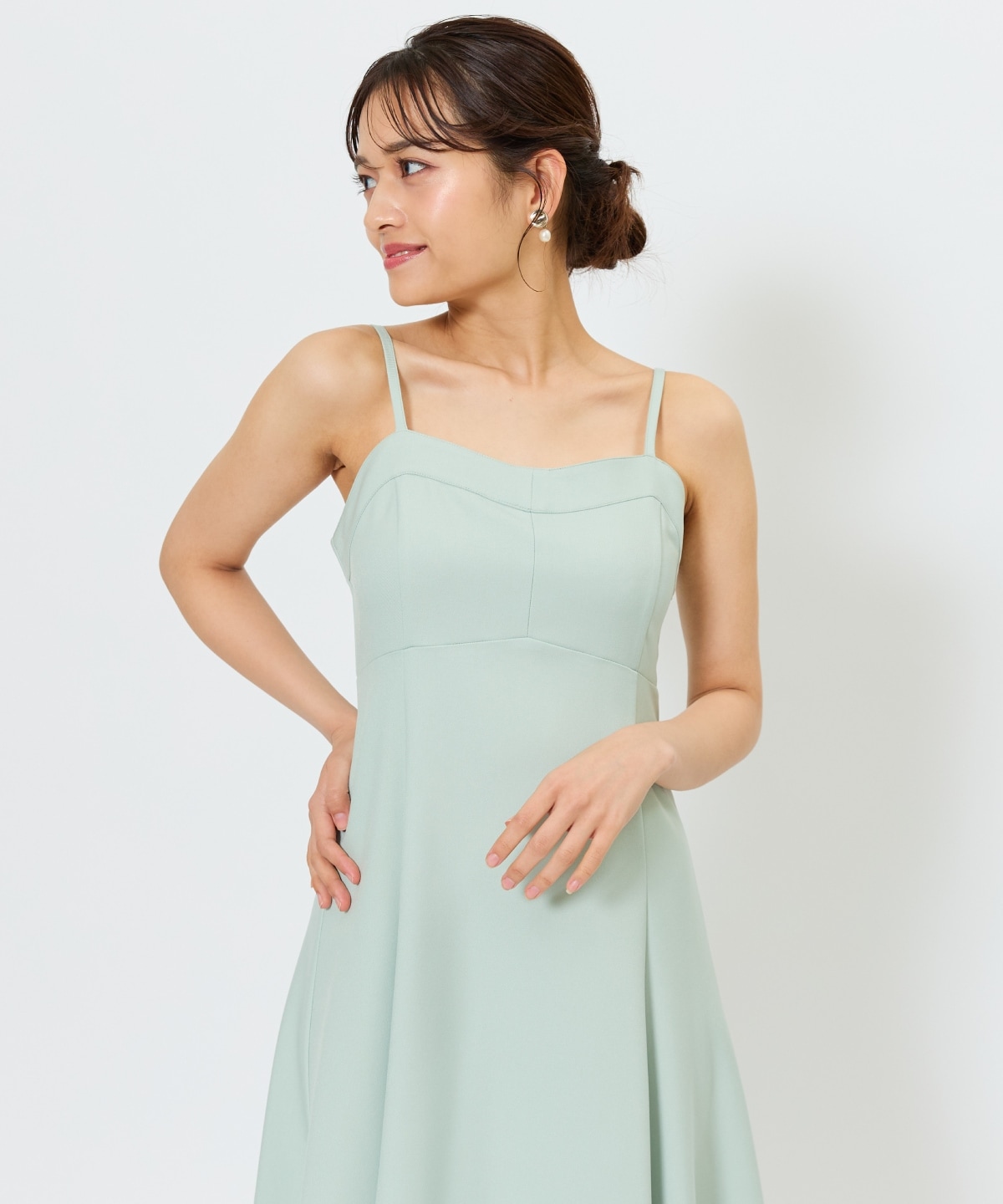 リーフレースレイヤードレス