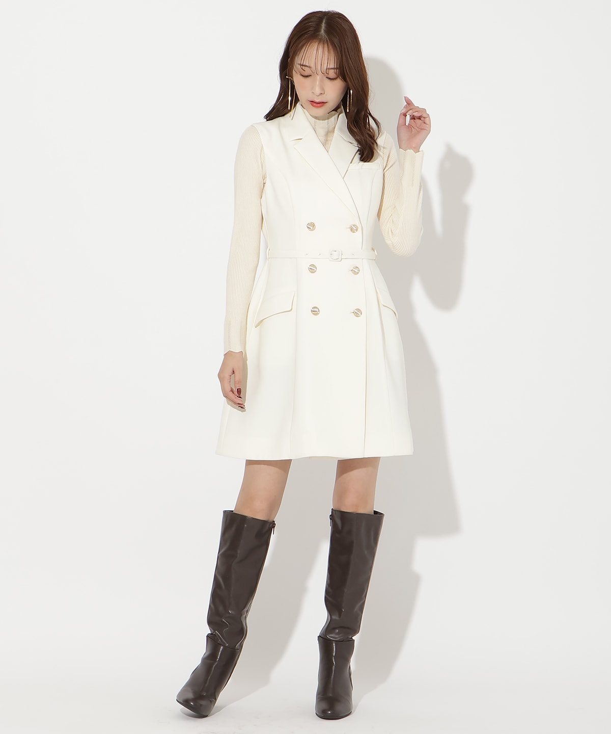 2WAYテーラードジレミニワンピース