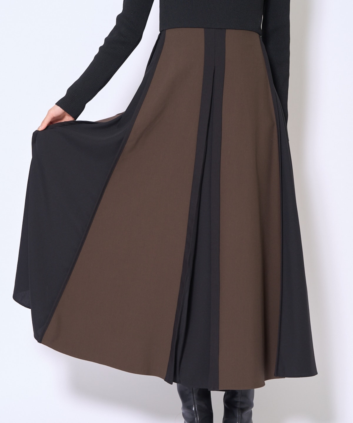 配色ドッキングワンピース