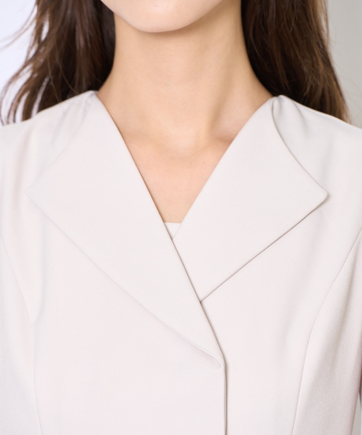 プリーツレイヤードワンピース