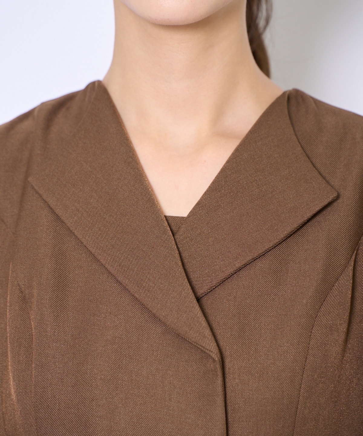 プリーツレイヤードワンピース