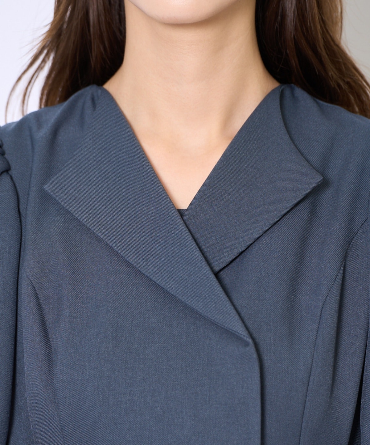 プリーツレイヤードワンピース