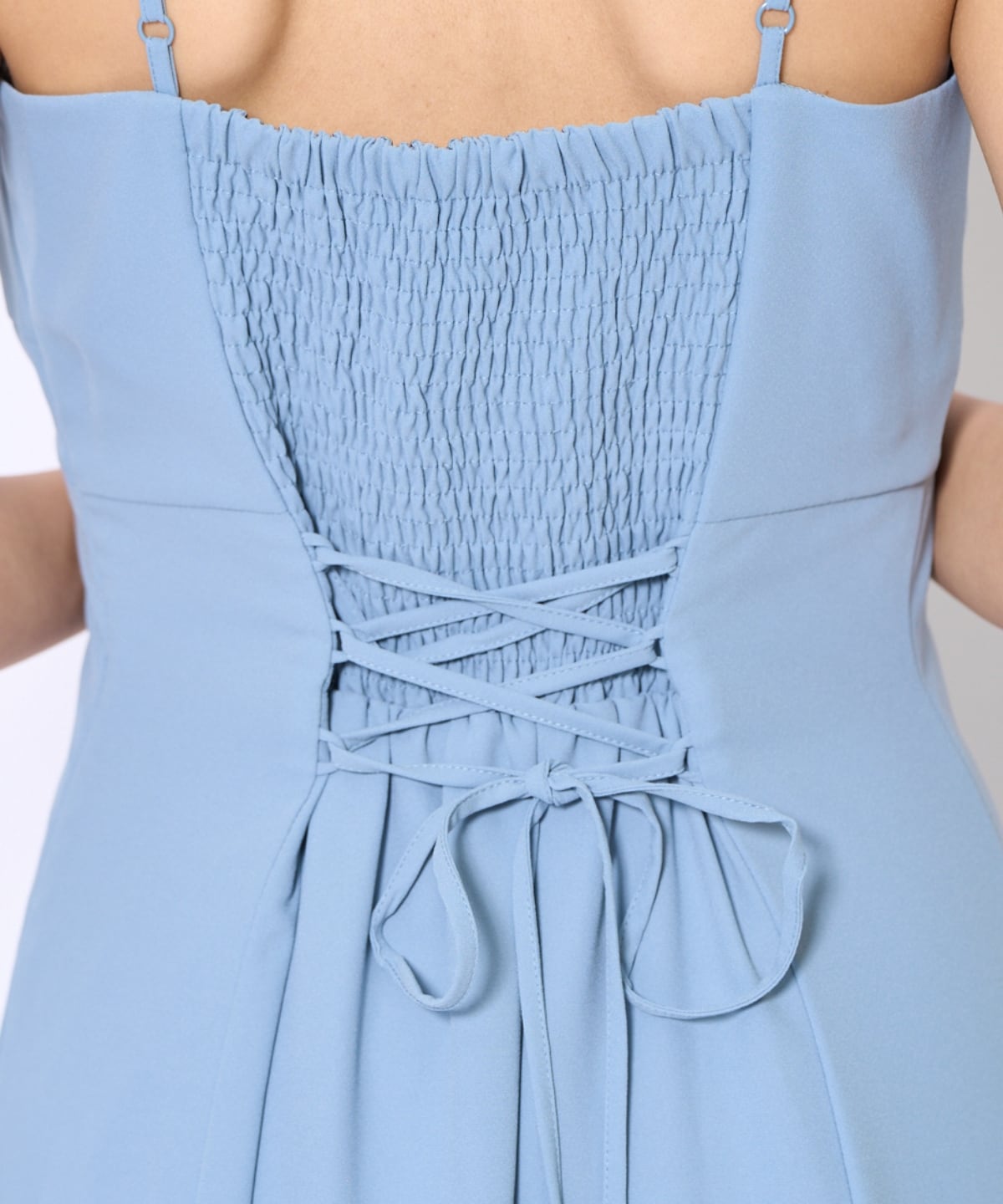 ベロアトリミングブラウス×ドレス