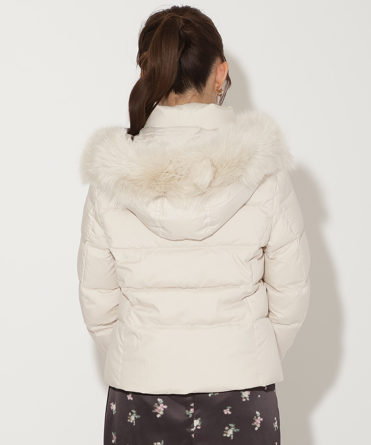 FOXファー付きショートダウン