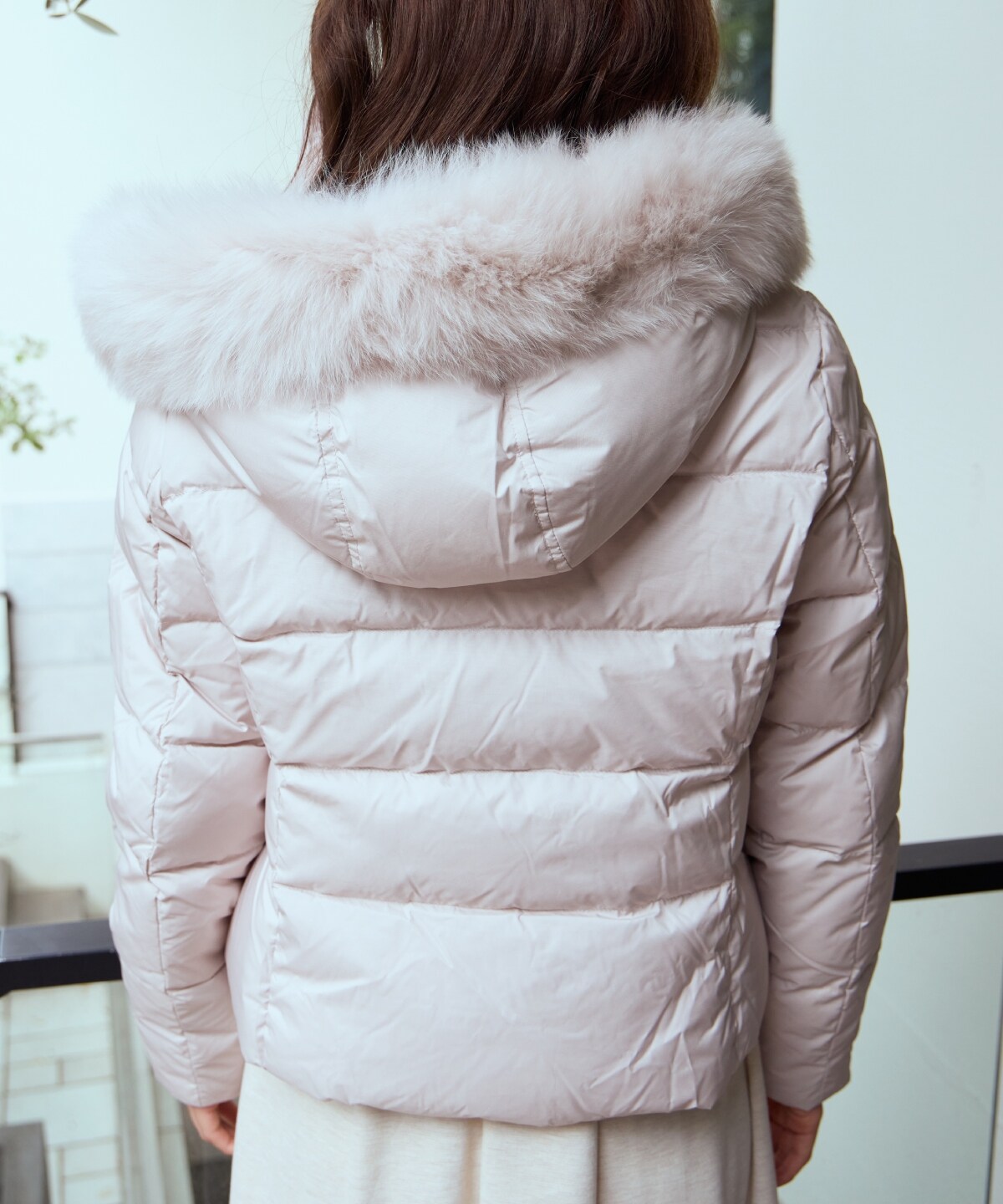 FOXファー付きプレミアムショートダウン