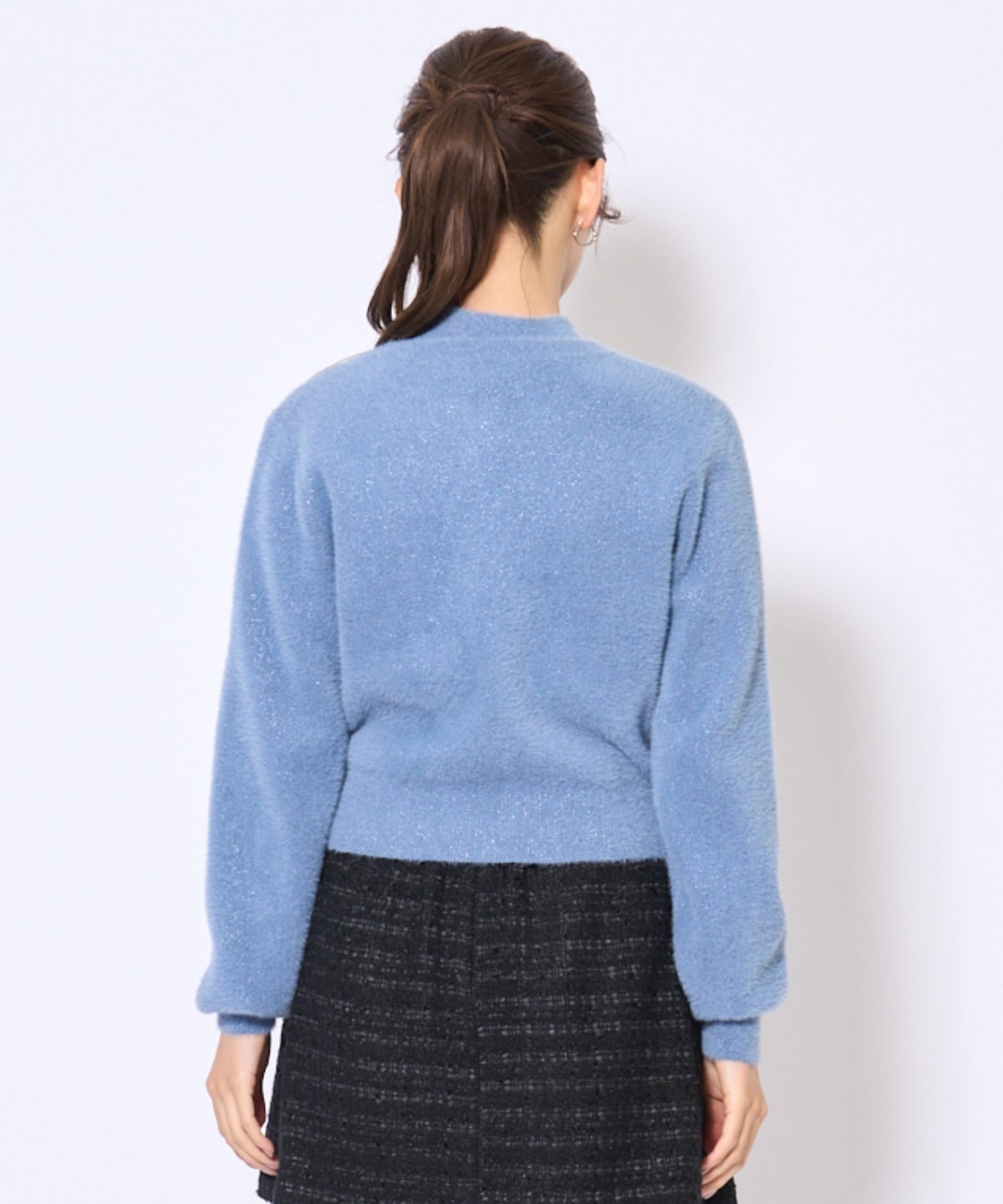 ラメフェザーニットアンサンブル