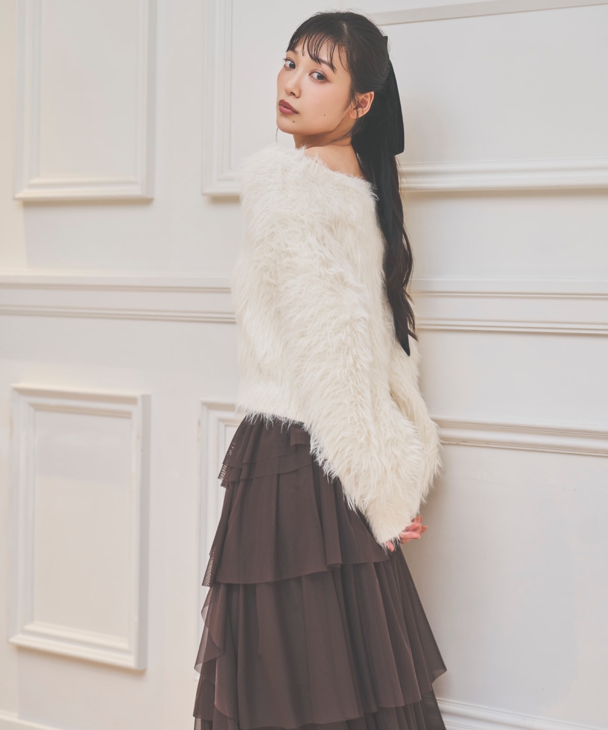 ロングフェザープルオーバー