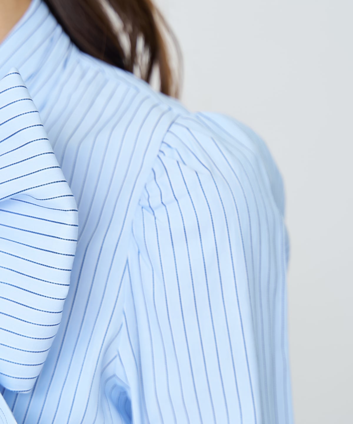 【先行予約受付中】バタフライリボンストライプブラウス