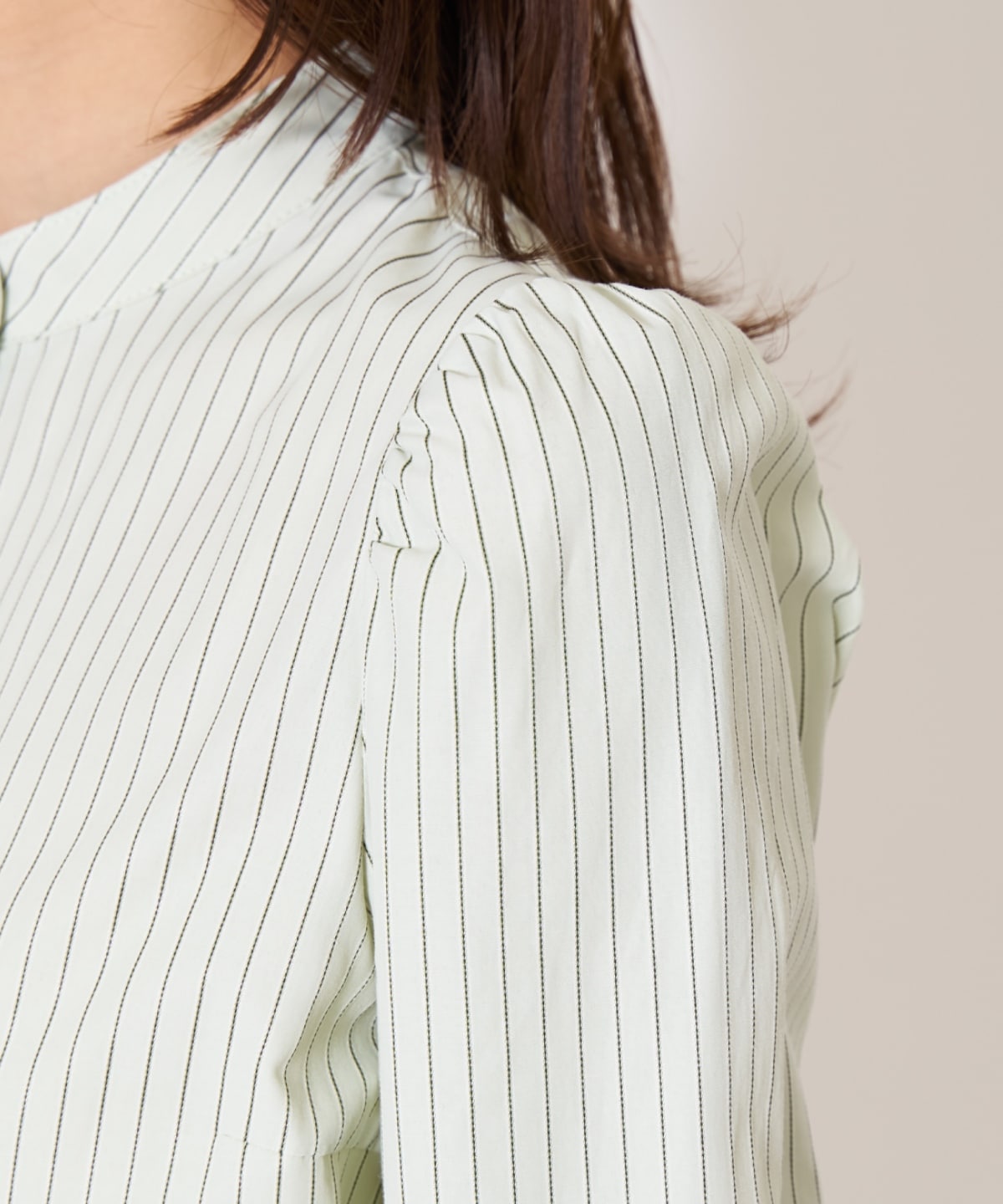 【先行予約受付中】バタフライリボンストライプブラウス