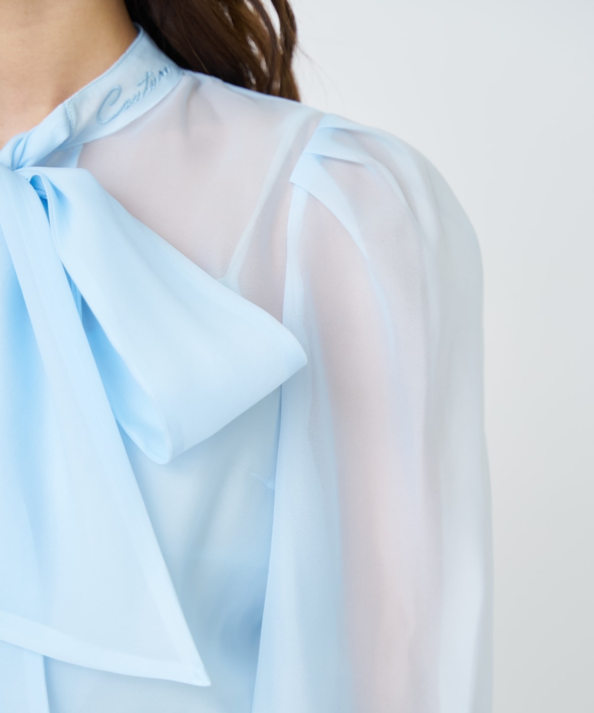 【先行予約受付中】シアーボウタイブラウス