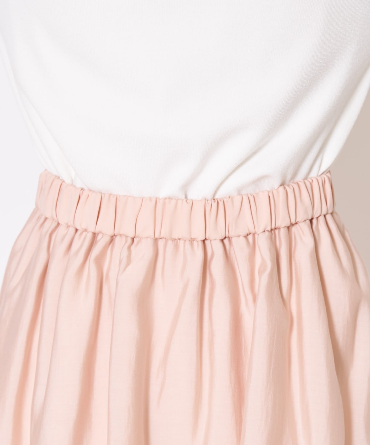 アシンメトリーシフォンラッフルスカート