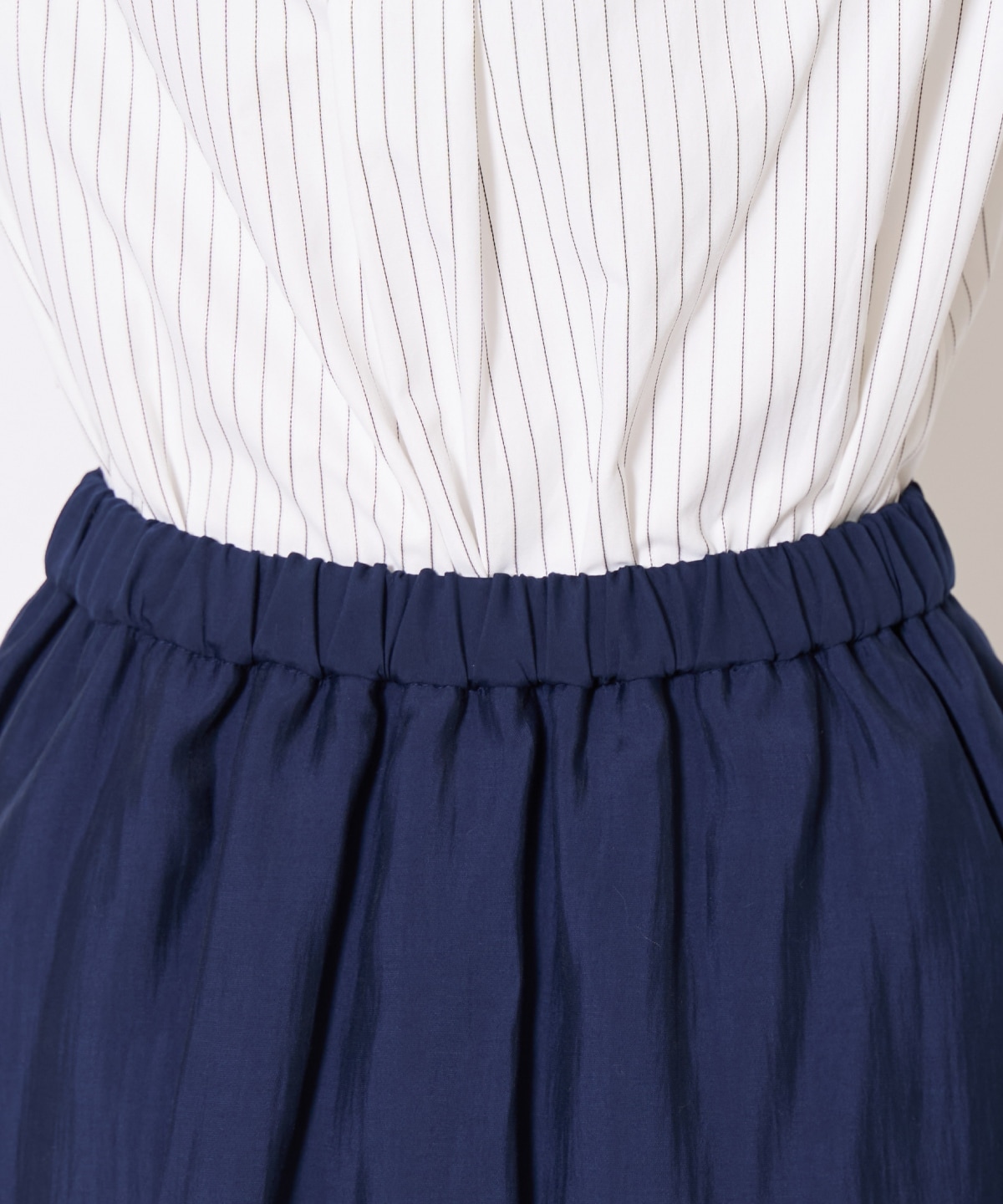 アシンメトリーシフォンラッフルスカート