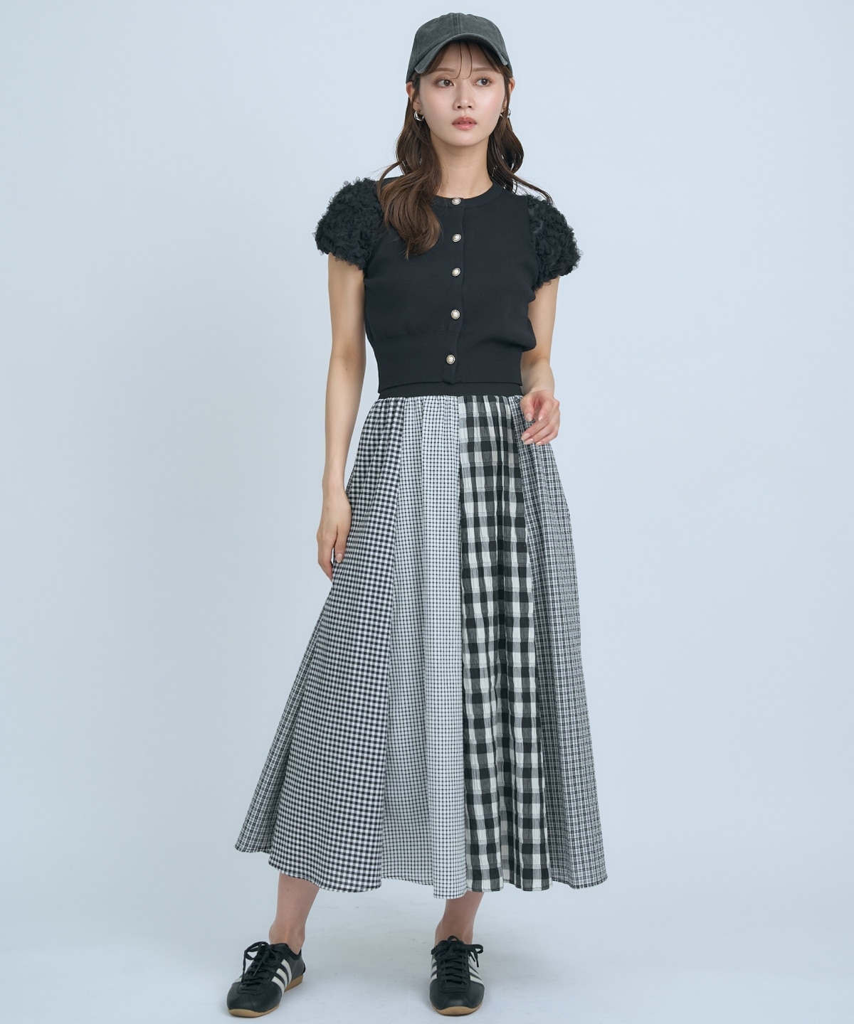 サッカーギンガム組み合わせスカート