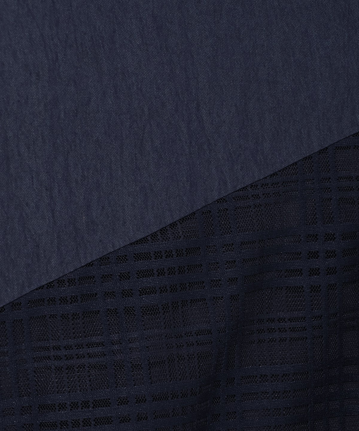 無地×チェックバイアス切替スカート