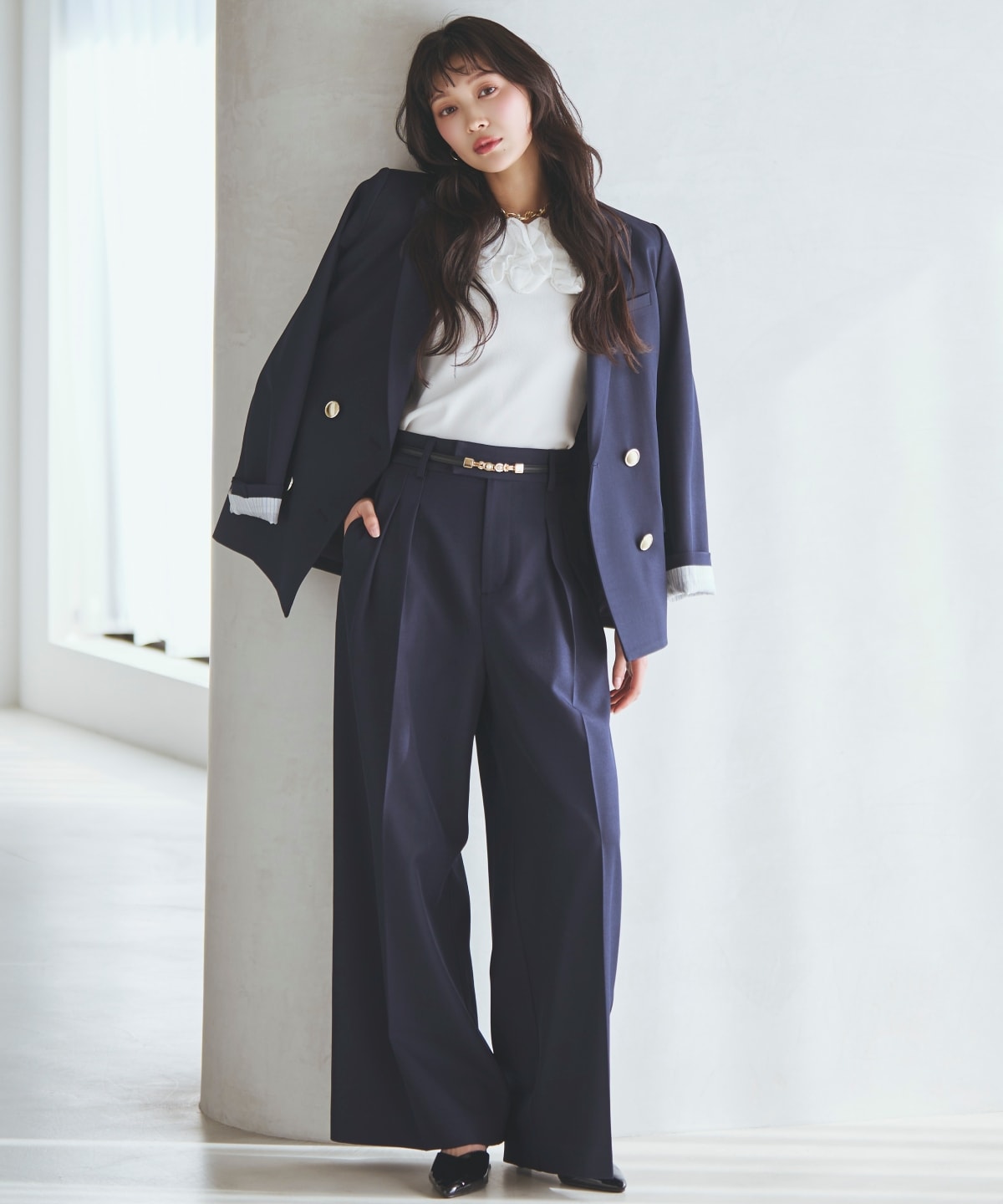 【先行予約受付中】タックワイドパンツ