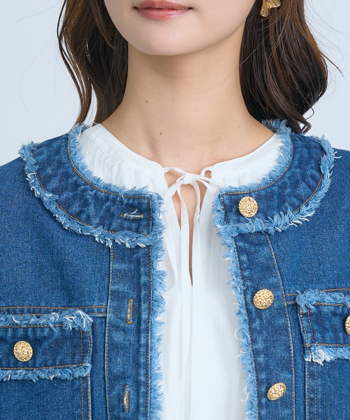 【先行予約受付中】フリンジデニムジャケット