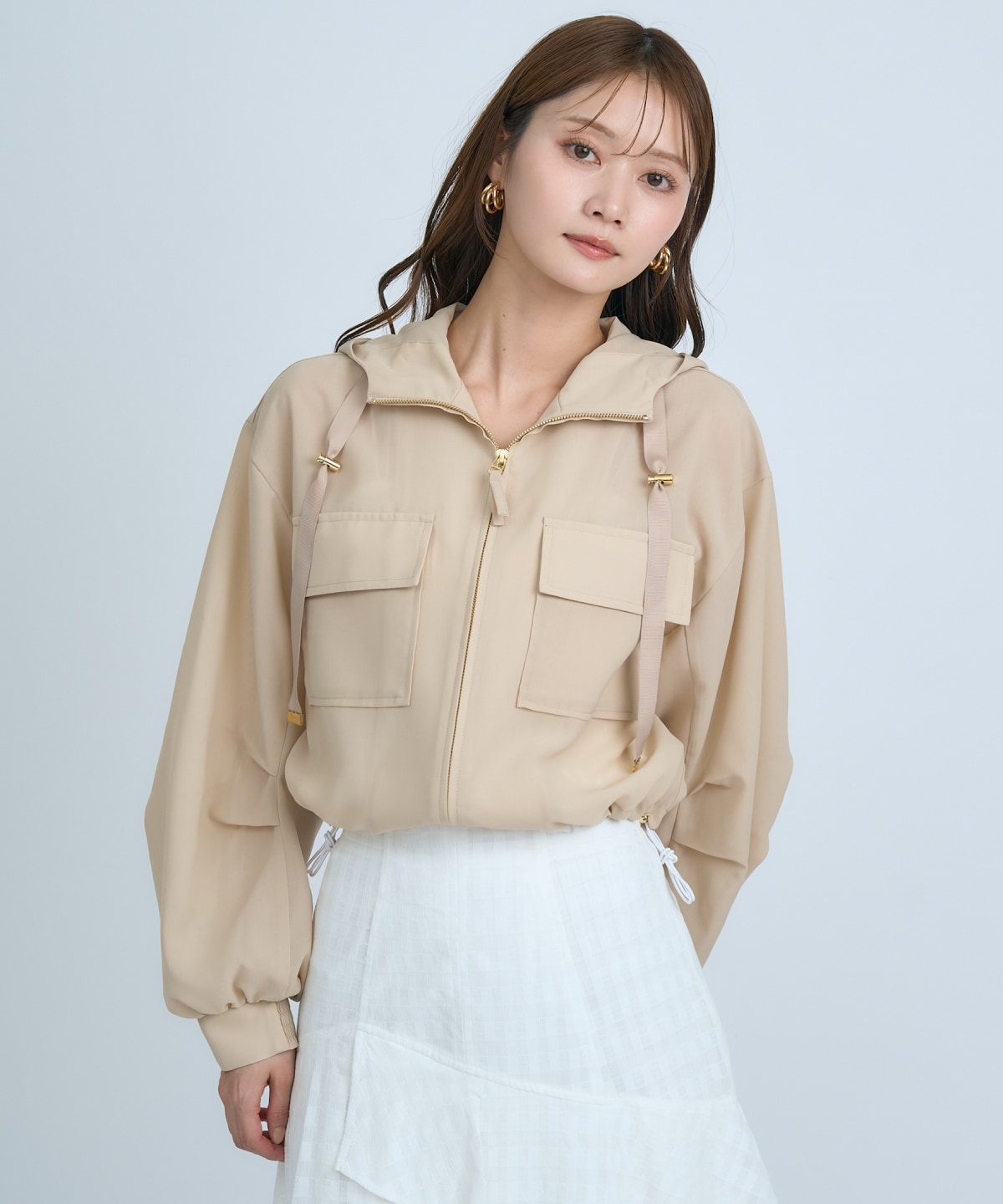 【先行予約受付中】シアーフーディーブルゾン