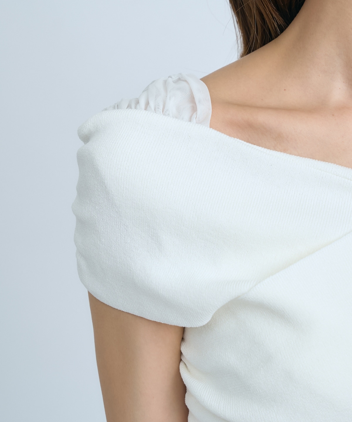 【先行予約受付中】クロスネックオフショルニットプルオーバー