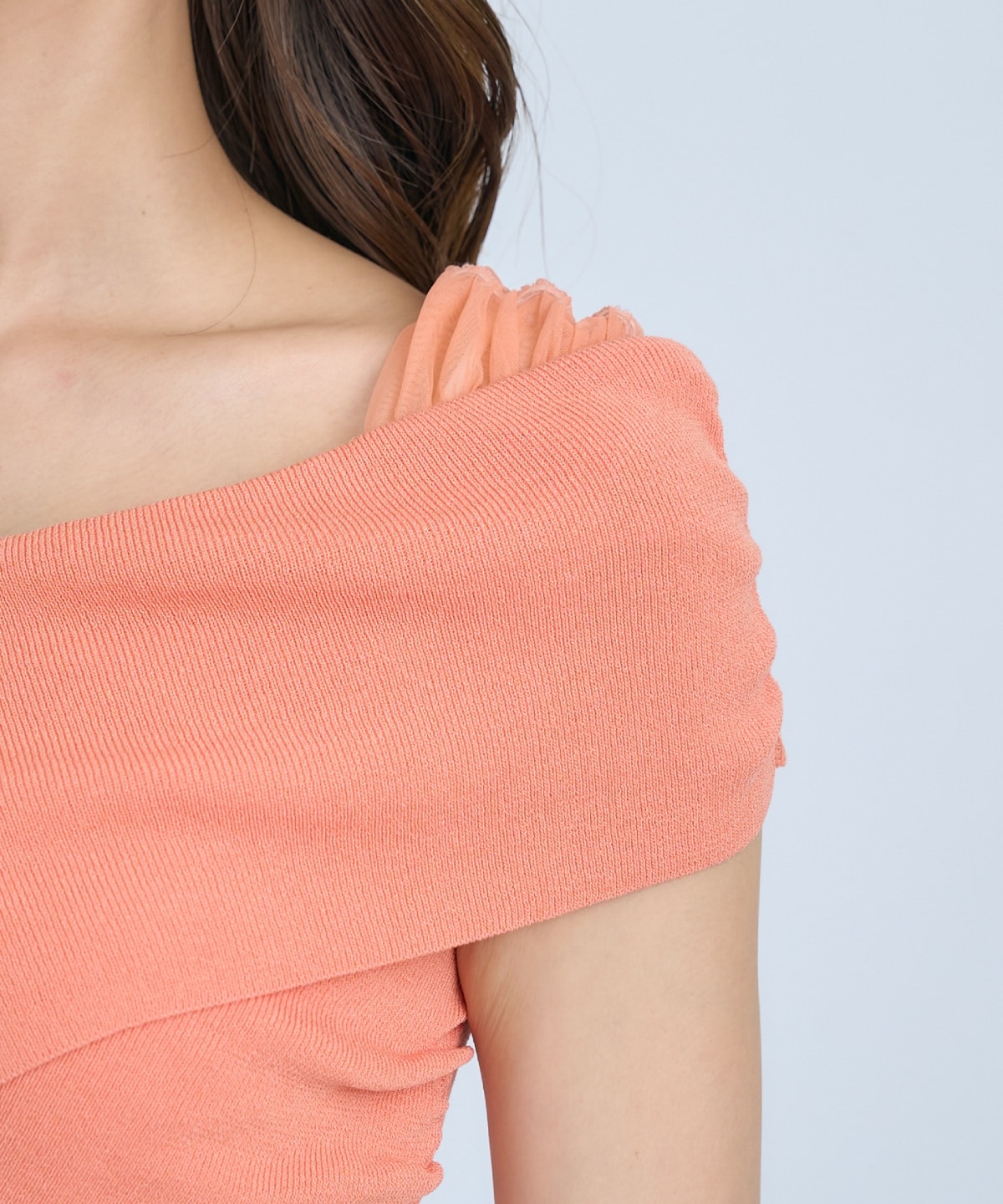 【先行予約受付中】クロスネックオフショルニットプルオーバー