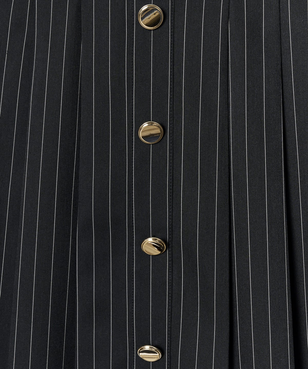 フロントボタンプリーツミニスカート