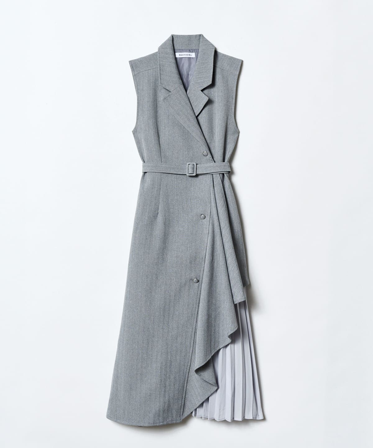 ノースリーブサイドプリーツワンピース