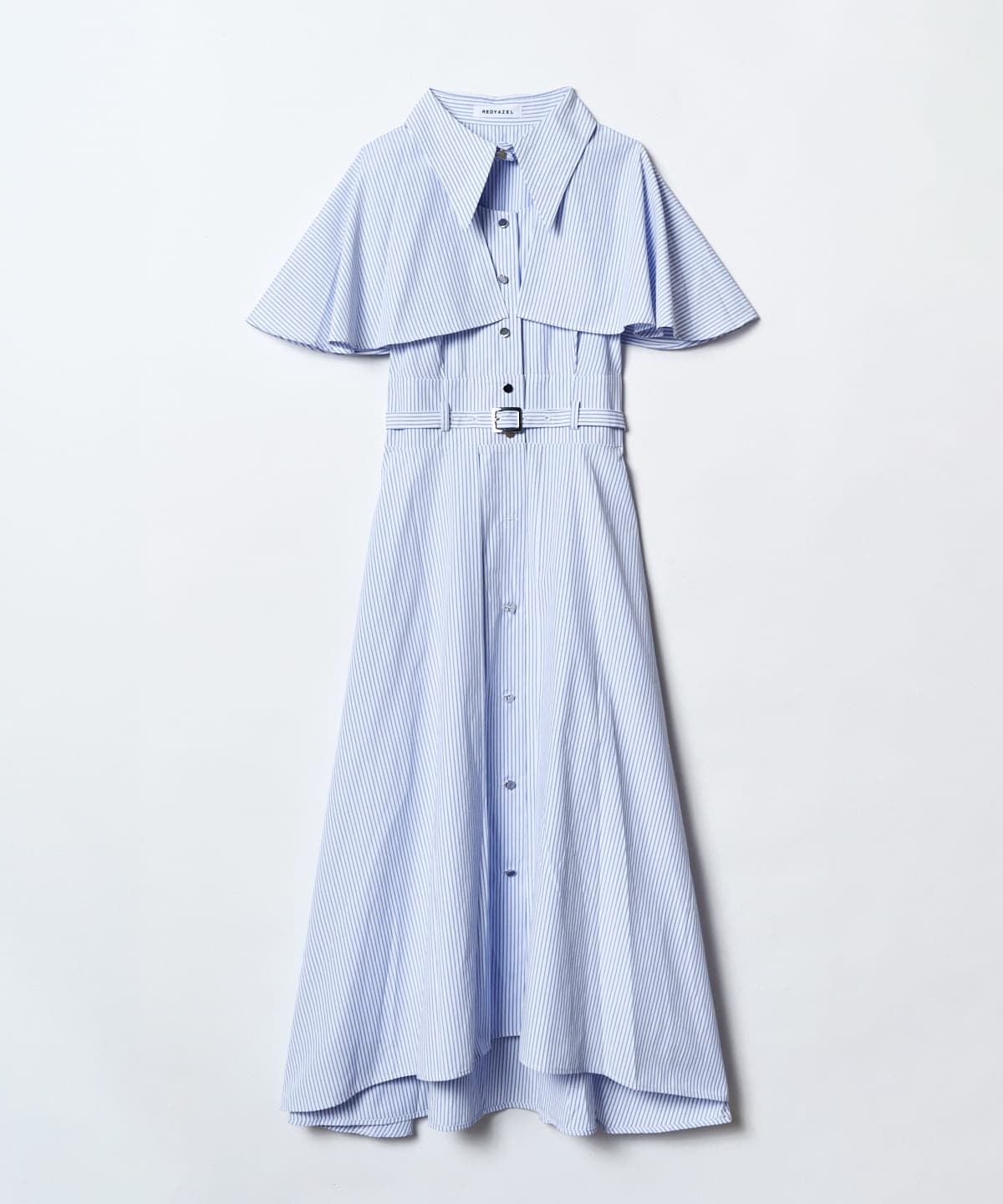 ケープフレアストライプワンピース